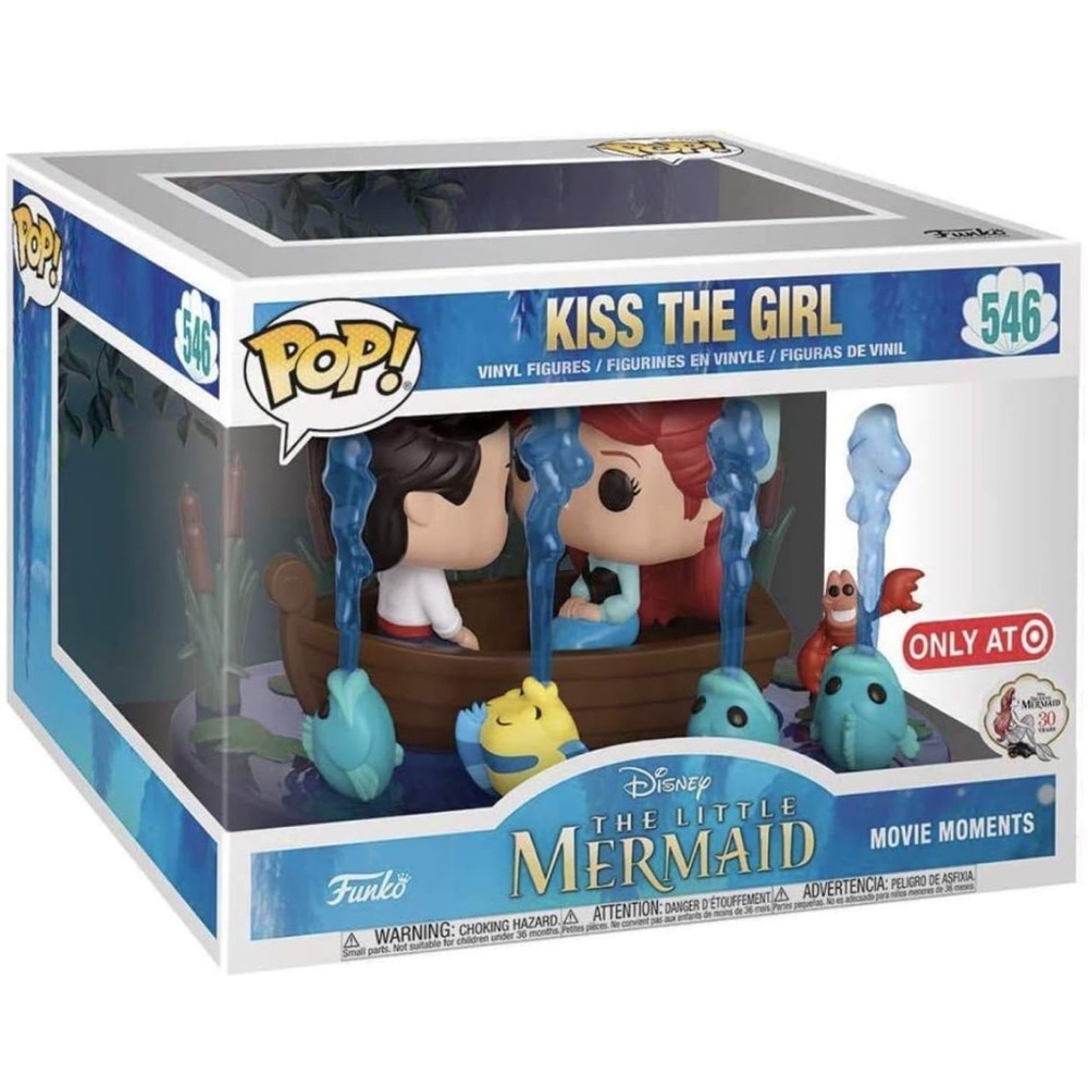 Vaulted New in Box Disney's The Little Mermaid "Kiss the Girl" Funko Pop